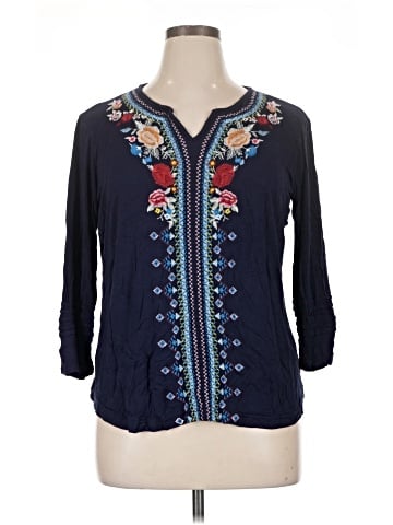 Liv 3/4 Sleeve Blouse (view 1)