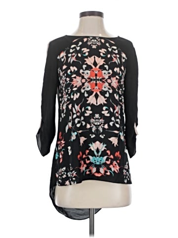 BCBGMAXAZRIA 3/4 Sleeve Blouse (view 1)