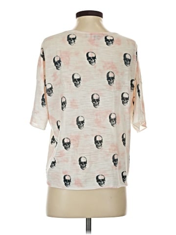 Skull Cashmere Short Sleeve Turtleneck (view 2)