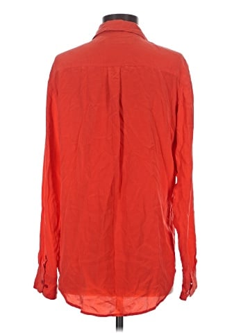 Equipment Long Sleeve Silk Top (view 2)