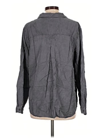 Side Stitch Long Sleeve Button-Down Shirt (view 2)
