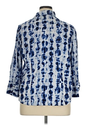 Chico's 3/4 Sleeve Button-Down Shirt (view 2)