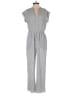 Monteau Solid Gray Jumpsuit Size M - photo 1