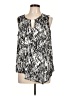 DKNYC 100% Polyester Silver Sleeveless Blouse Size L - photo 1