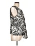 DKNYC 100% Polyester Silver Sleeveless Blouse Size L - photo 4