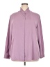 Pendleton 100% Polyester Solid Purple Long Sleeve Blouse Size 22 - photo 1