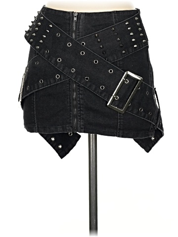 Romwe Denim Skirt (view 2)