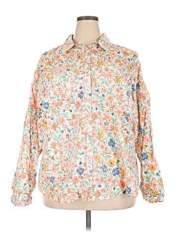 St. John's Bay Long Sleeve Button-Down Shirt (view 1)