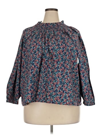 J.Crew Factory Store 3/4 Sleeve Blouse (view 1)