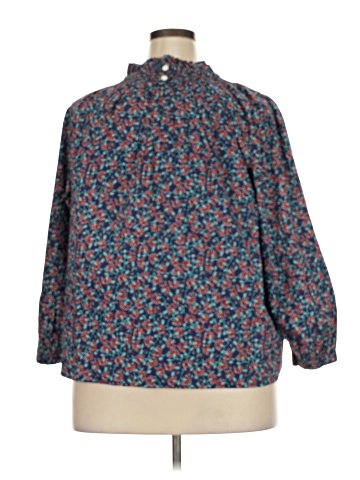 J.Crew Factory Store 3/4 Sleeve Blouse (view 2)