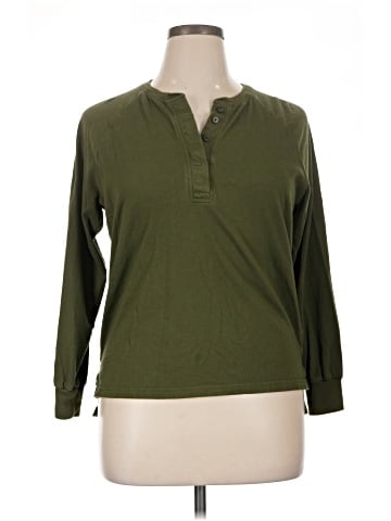 Madewell (Re)sourced Cotton Henley Relaxed Tee (view 1)