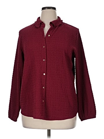 Anne Klein Long Sleeve Blouse (view 1)