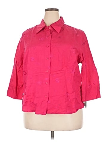 Briggs New York 3/4 Sleeve Button-Down Shirt (view 1)