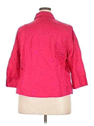 Briggs New York 3/4 Sleeve Button-Down Shirt (view 2)