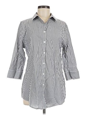 Chico's 3/4 Sleeve Button-Down Shirt (view 1)