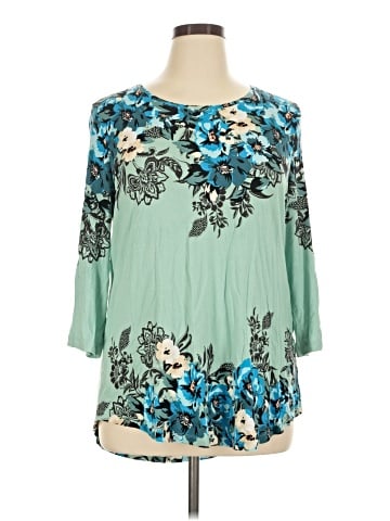 JM Collection 3/4 Sleeve Blouse (view 1)