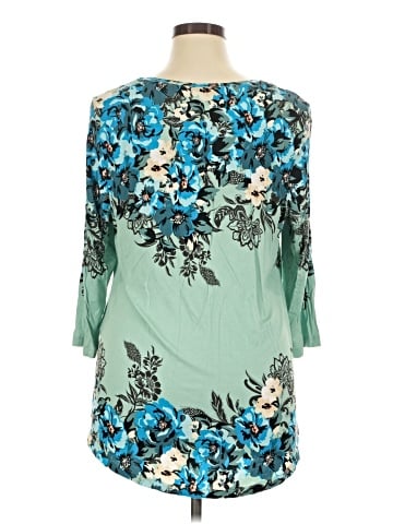 JM Collection 3/4 Sleeve Blouse (view 2)