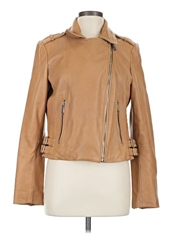 MICHAEL Michael Kors Leather Jacket (view 1)