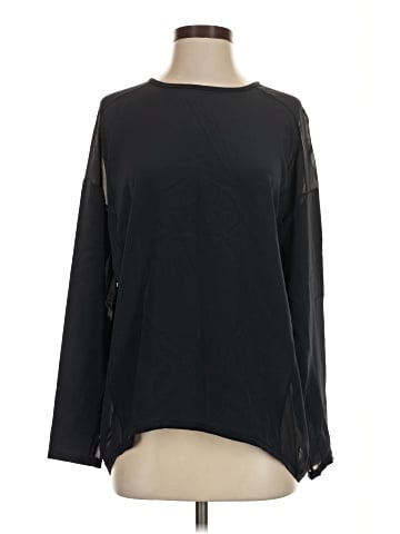Vince. Long Sleeve Silk Top (view 1)