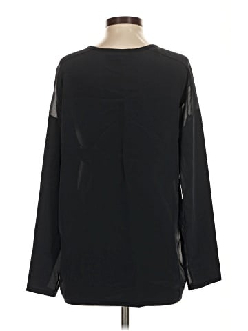 Vince. Long Sleeve Silk Top (view 2)