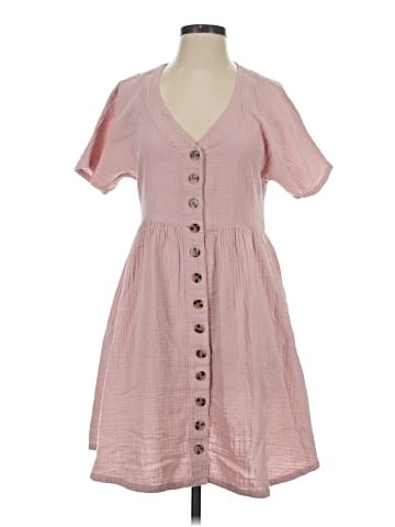 Madewell Lightspun Button-Front Mini Dress (view 1)