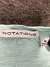 Notations 100% Polyester Teal Short Sleeve Top Size M - photo 7
