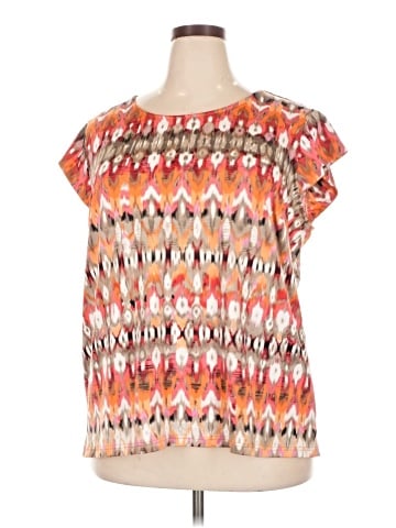 Roz & Ali Short Sleeve Blouse (view 1)