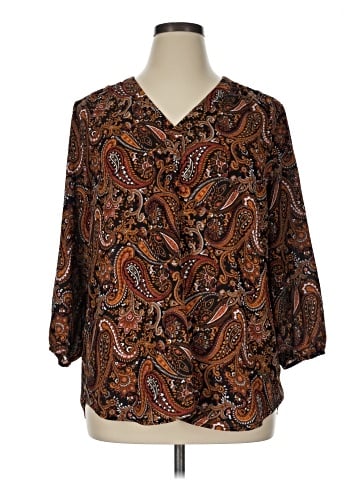 Jones New York Signature 3/4 Sleeve Blouse (view 1)