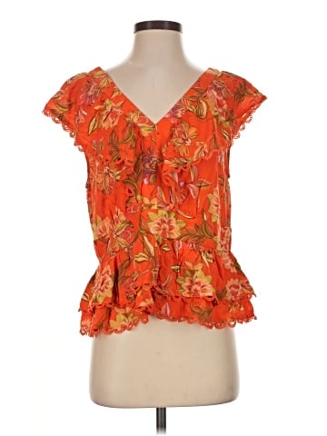 Rose + Olive Sleeveless Blouse (view 1)