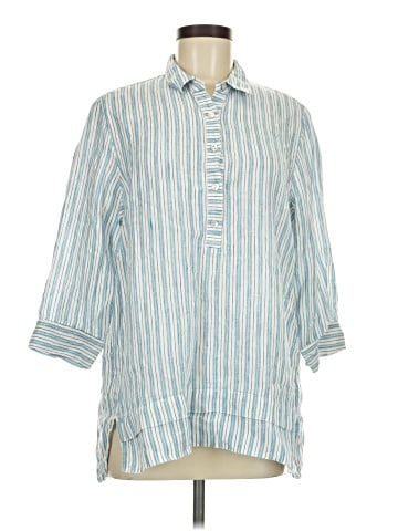 J.Jill 3/4 Sleeve Button-Down Shirt (view 1)