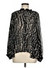 Fun2Fun 100% Polyester Animal Print Black Long Sleeve Blouse Size M - photo 1