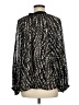 Fun2Fun 100% Polyester Animal Print Black Long Sleeve Blouse Size M - photo 2