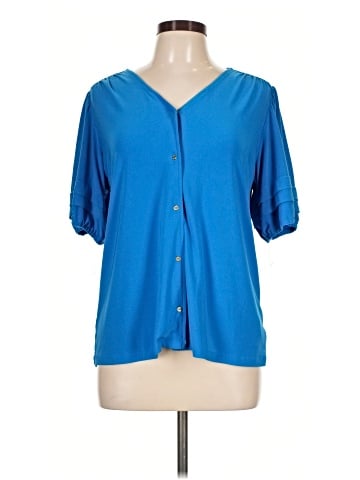 Anne Klein Short Sleeve Blouse (view 1)