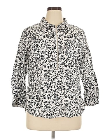 Tommy Hilfiger 3/4 Sleeve Button-Down Shirt (view 1)