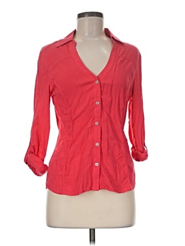 G by GUESS 3/4 Sleeve Button-Down Shirt (view 1)