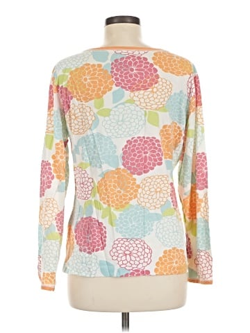 Green Cotton Long Sleeve T-Shirt (view 2)