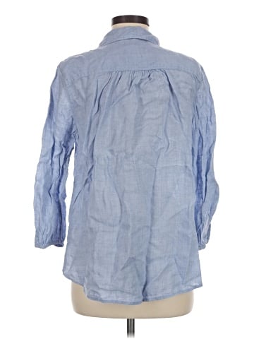 Sigrid Olsen 3/4 Sleeve Button-Down Shirt (view 2)