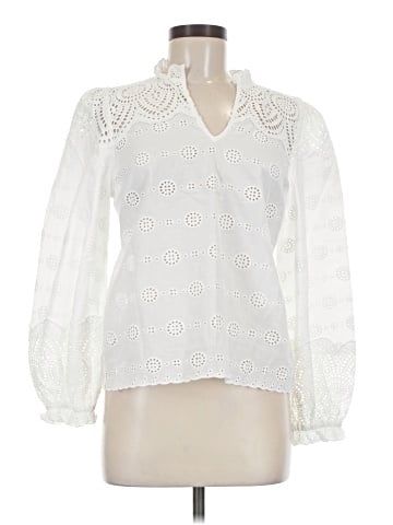 Aqua 3/4 Sleeve Blouse (view 1)
