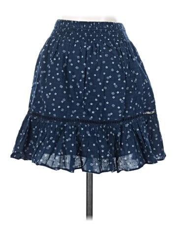 Madewell Smock-Waist Ruffle Mini Skirt in Bandana Flower (view 2)