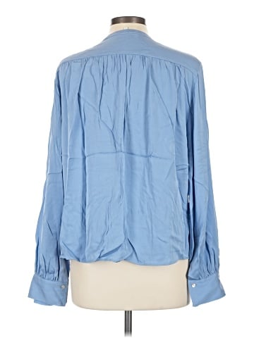 Vince. Long Sleeve Silk Top (view 2)