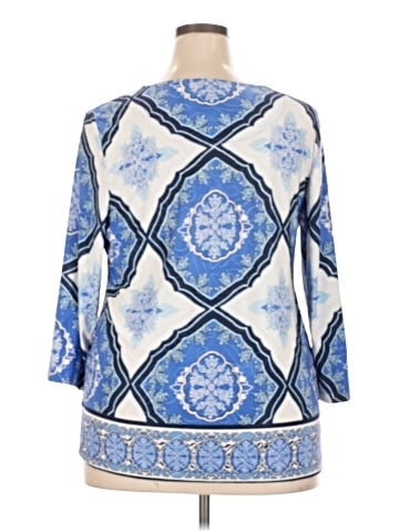 JM Collection 3/4 Sleeve Top (view 2)
