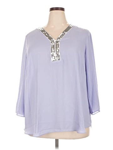 JM Collection 3/4 Sleeve Blouse (view 1)