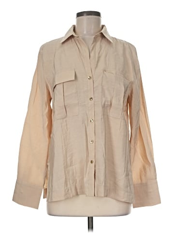 Zara Long Sleeve Button-Down Shirt (view 1)