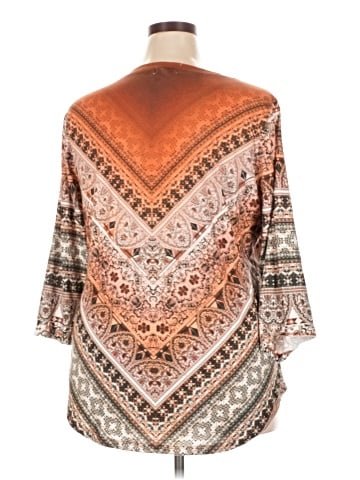 One World 3/4 Sleeve Blouse (view 2)
