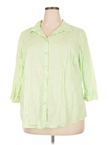 Croft & Barrow 3/4 Sleeve Button-Down Shirt (view 1)