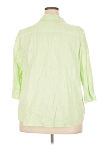 Croft & Barrow 3/4 Sleeve Button-Down Shirt (view 2)