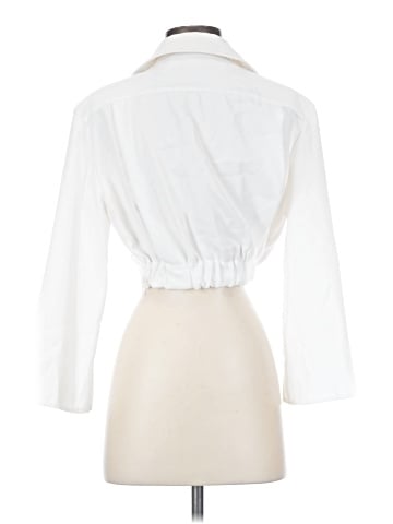 Zara 3/4 Sleeve Button-Down Shirt (view 2)