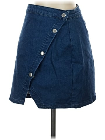 We the Free Denim Skirt (view 1)