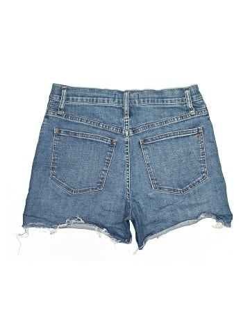 Madewell High-Rise Denim Shorts in Derby Wash: Button-Front Edition (view 2)