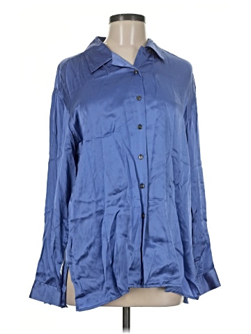Silx Long Sleeve Silk Top (view 1)